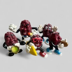 Vintage 1988‎ California Raisins Figures Lot of 5